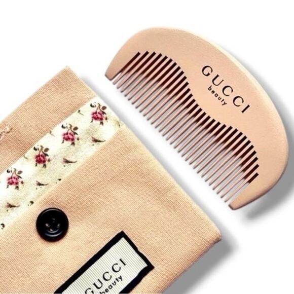 Gucci Beauty Pink Floral Comb and Pouch Set - Picture 1 of 2
